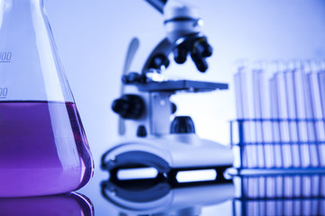 Chemical,science and laboratory glassware background