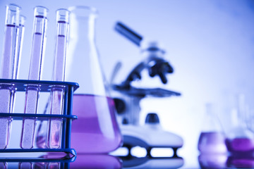 Chemical,science and laboratory glassware background
