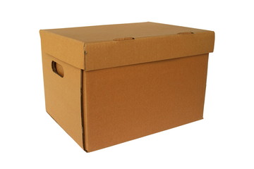 brown cardboard box