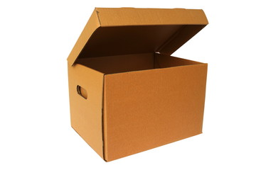 brown cardboard box