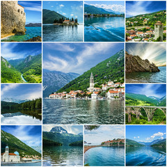 Landscapes of Montenegro collage