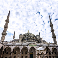 Fototapeta na wymiar Sultanahmet - blue mosque, Istanbul, Turkey