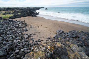 lava rock beach