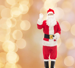 man in costume of santa claus