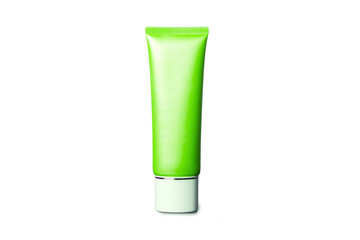 Tubes with sunbathing cream and cream-mask