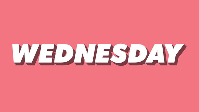 Isometric Weekday Animation Wednesday
