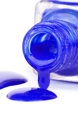 Spilled nail varnish