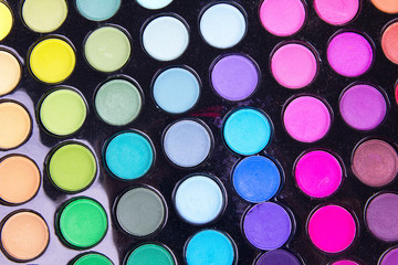 Professional multicolour eyeshadows palette