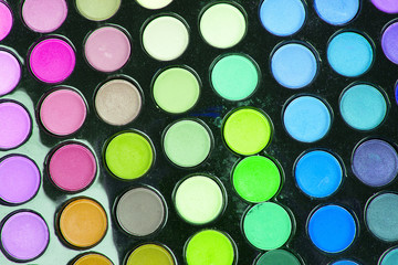 Professional multicolour eyeshadows palette