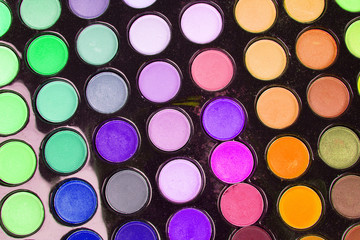 Professional multicolour eyeshadows palette