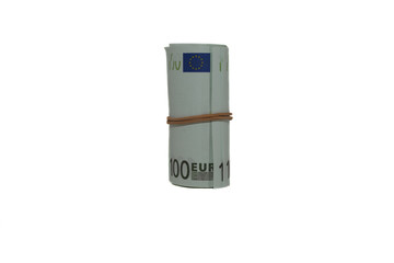 a roll of cash in euros