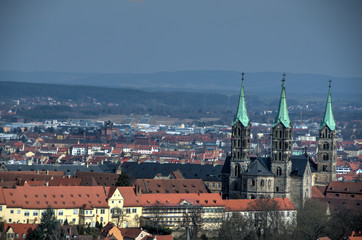 Fototapeta na wymiar Blick auf Bamberg Oberfranken
