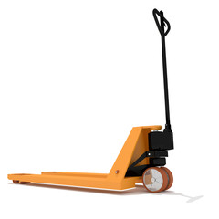 Orange manual hand hydraulic pallet truck