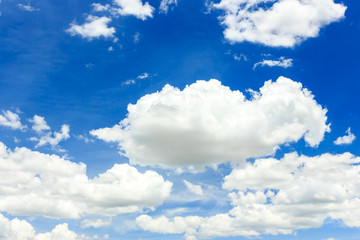 clouds on the blue sky