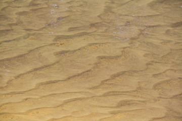 river, sandy bottom