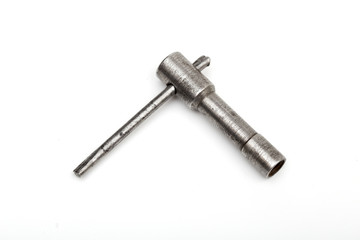 key on the white background