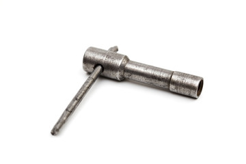 key on the white background