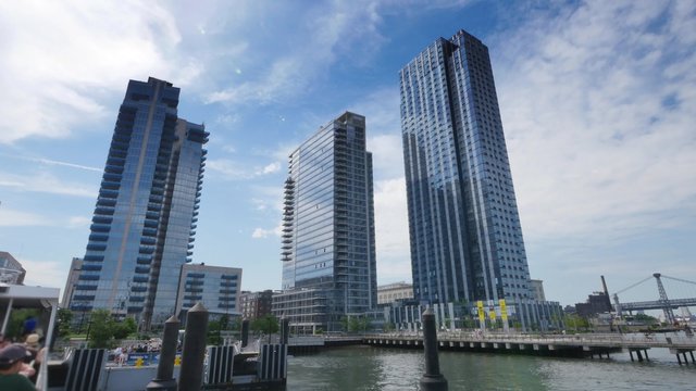 East River Ferry Arrives at Dock