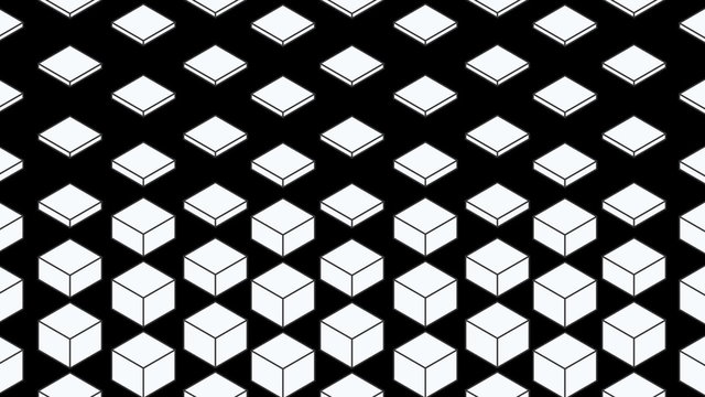 Abstract Isometric Cubes Background