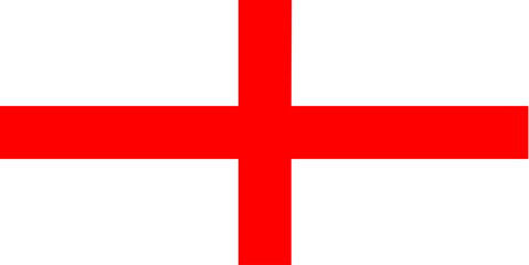 Obraz premium Vector flag of England 