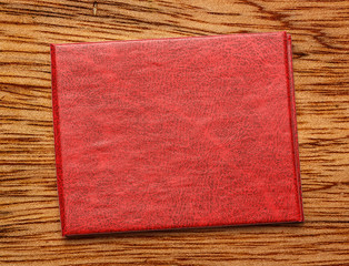 Red blank document cover