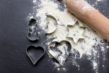 Zubehör für die Weihnachtsbäckerei
