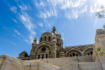 Fototapeta na wymiar Cathédrale Sainte-Marie-Majeure de Marseille