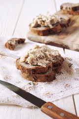 French rillettes, meat spread