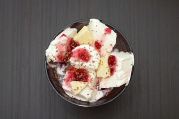 ice cream in bowl