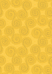 Abstract seamless pattern background. Dashed line swirls, spiral