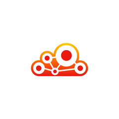 cloud technology connection logo