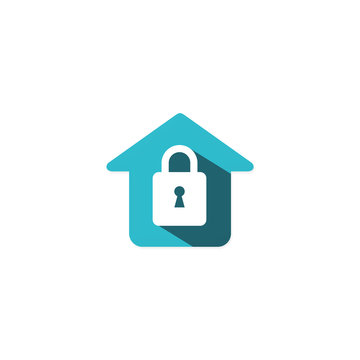 house security locked vector logo