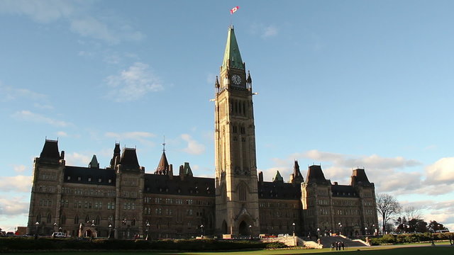 Parliament Building Ottawa. Parliament building in Ottawa, Canada. Centre Block building shot during late afternoon.