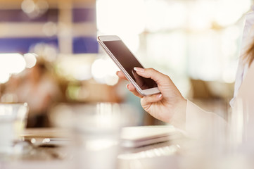 Young businesswoman working