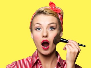 Girl makeup.