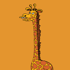 Girafe - obrazy, fototapety, plakaty