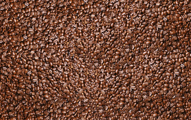 Coffee beans background