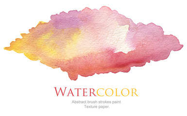 Abstract acrylic and watercolor brush strokes painted background