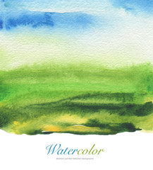 Abstract acrylic and watercolor painted frame. Texture paper bac