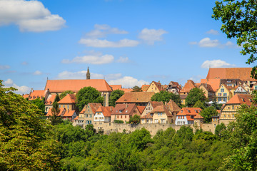 Obraz premium Rothenburg ob der Tauber historische Altstadt