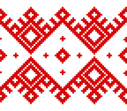 embroidered good like handmade cross-stitch ethnic Ukraine