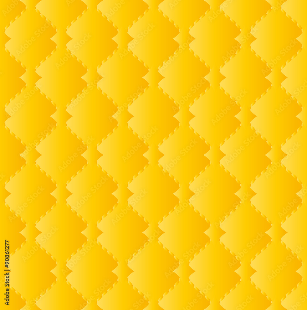 Sticker yellow pattern seamless