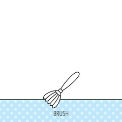 Brush icon. Paintbrush tool sign.