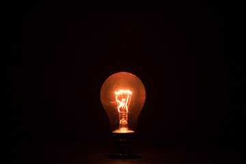 Red light bulb