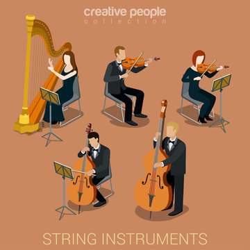 String instruments and musicians
