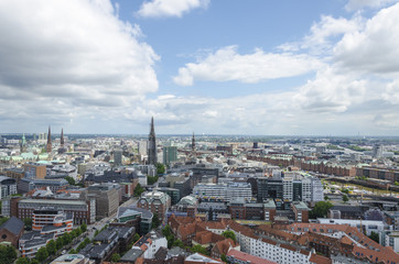 Fototapeta na wymiar Hamburg Stadtpanorama
