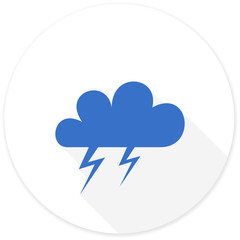 storm flat design modern icon