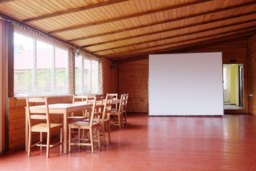 Interior of an empty hall