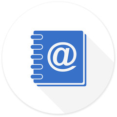 address book flat design modern icon