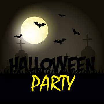 Halloween party design.